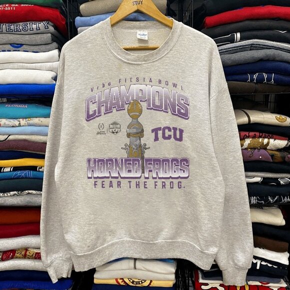 TCU Football Champions Fiesta Bowl Sweatshirt, TCU Frogs shirt tee - Picture 1 of 2